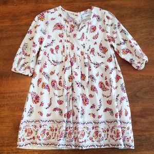 NWOT lightweight dress with floral pattern